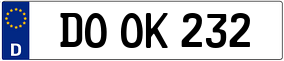 Trailer License Plate